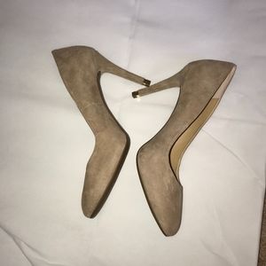 Suede Michael Kors Suede High Heel Pumps - Tan